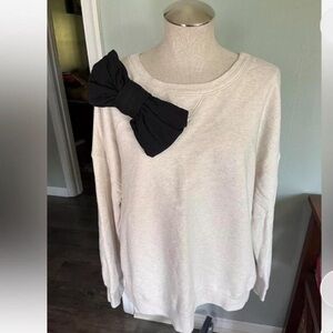 Kate spade bow accent sweatshirt XL
